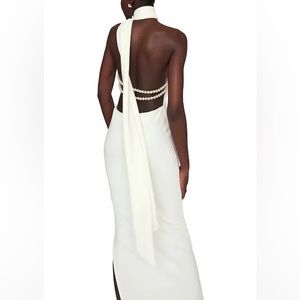 Kara Dress Maxi Ivory - Pearls